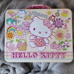 Hello Kitty Fresh Spring Tin Lunchbox/ Storage Tin